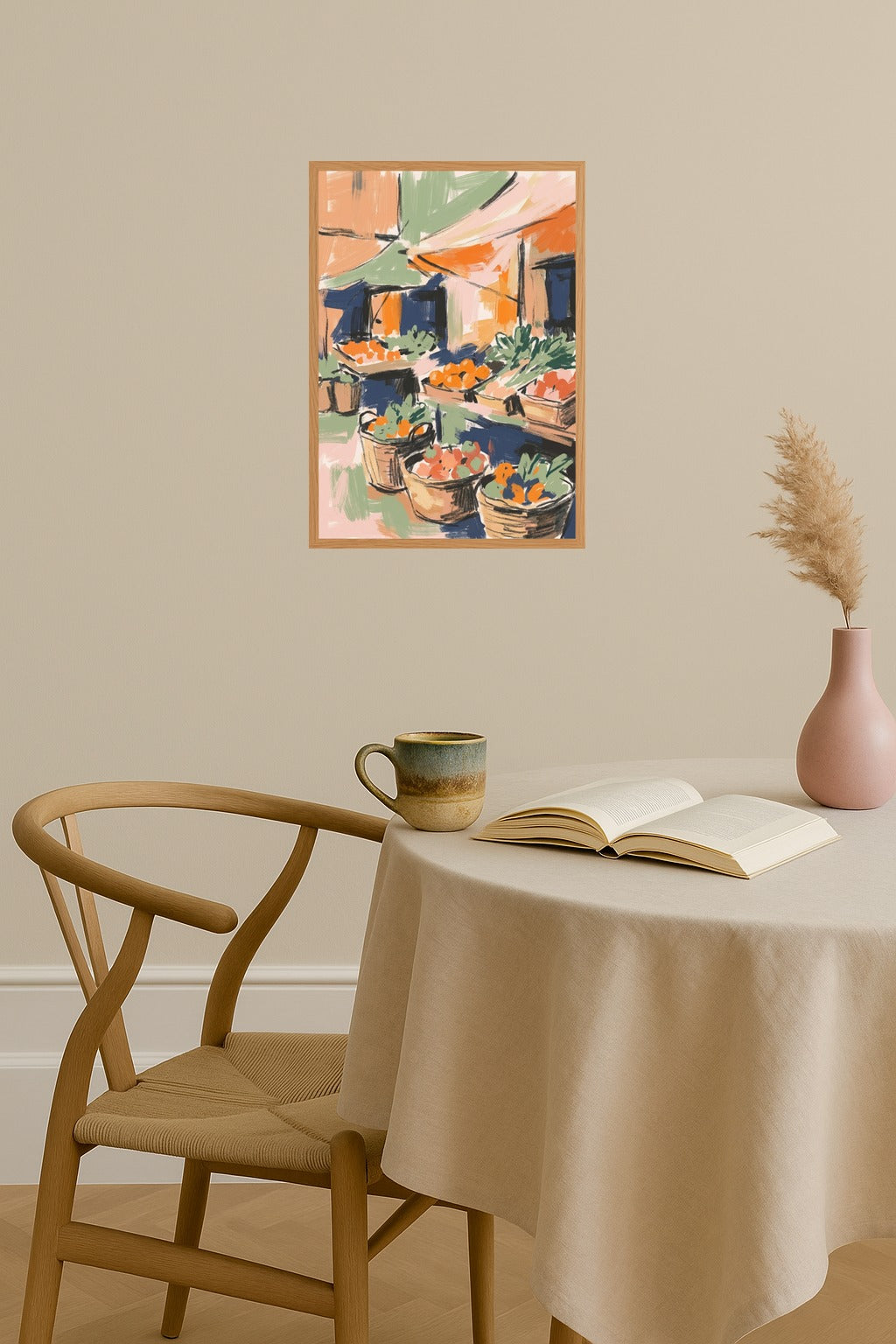 Poster mockup - Single poster in Nordic interior