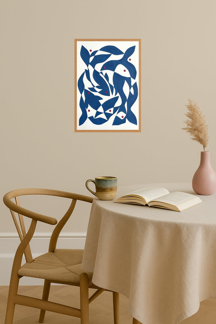 Poster mockup - Single poster in Nordic interior