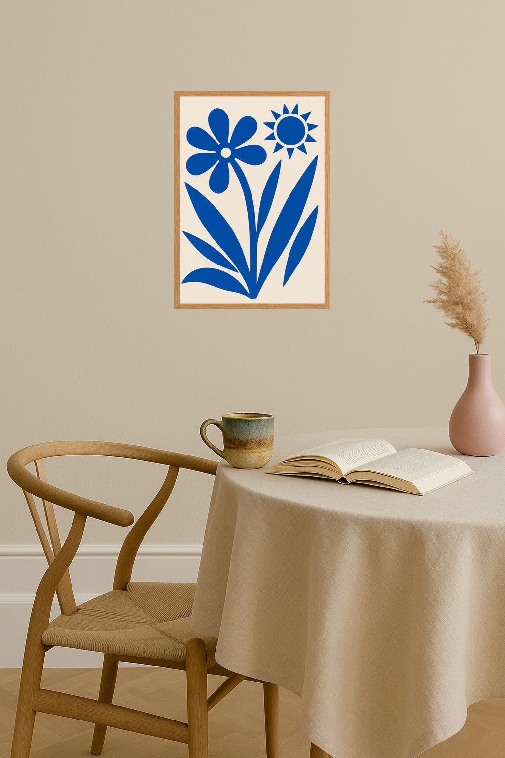 Poster mockup - Single poster in Nordic interior