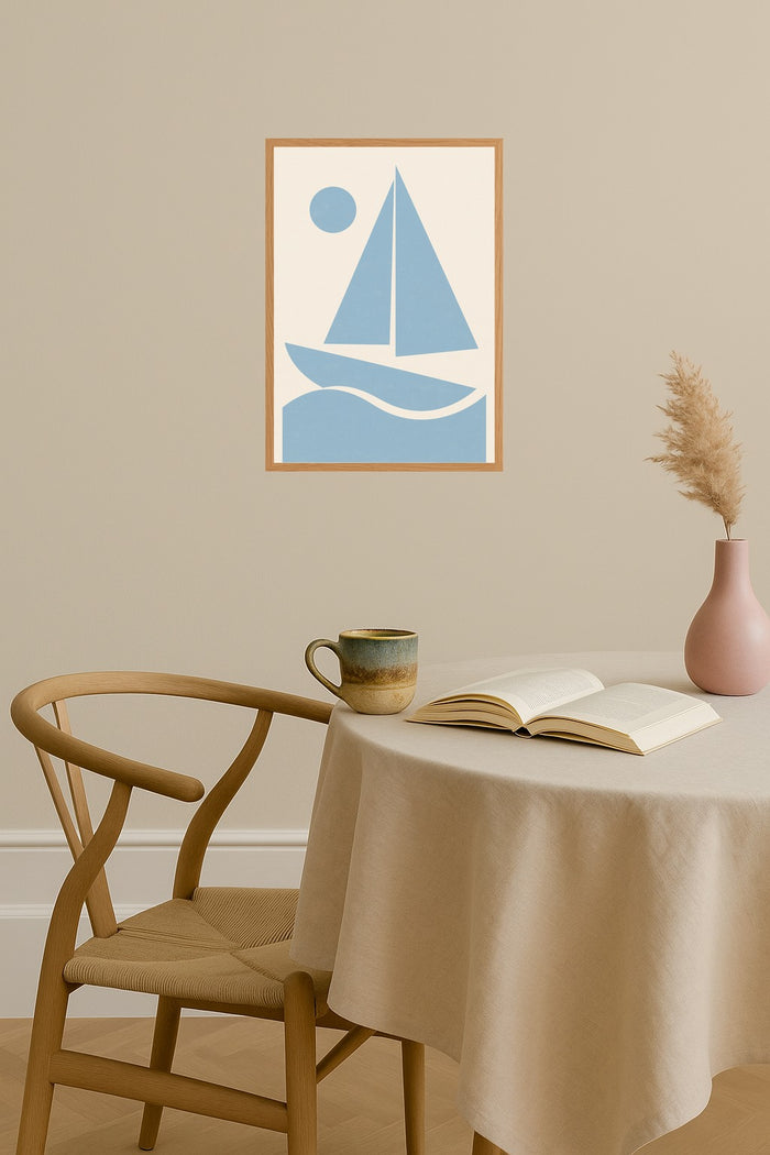 Poster mockup - Single poster in Nordic interior