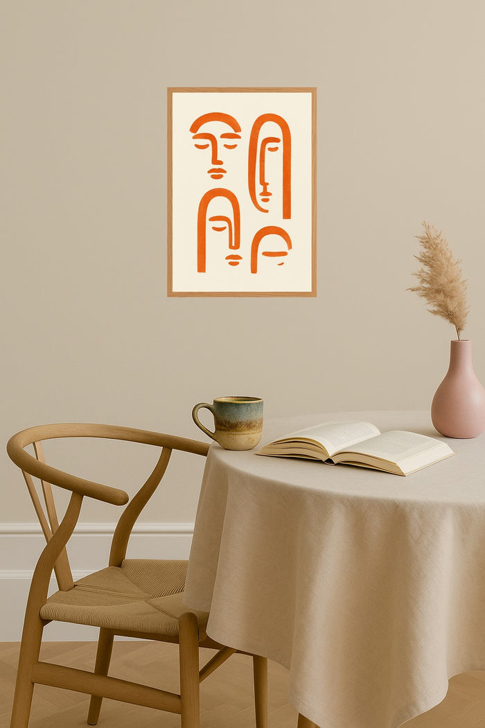 Poster mockup - Single poster in Nordic interior