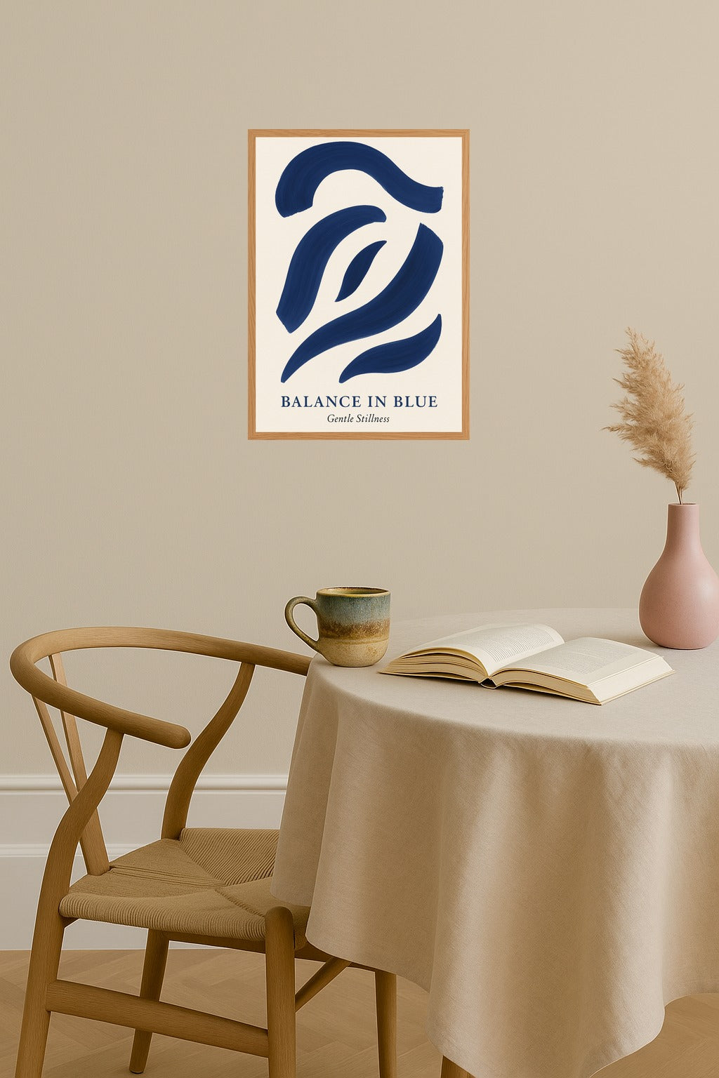 Poster mockup - Single poster in Nordic interior