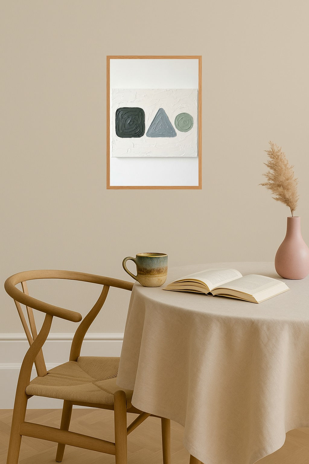 Poster mockup - Single poster in Nordic interior