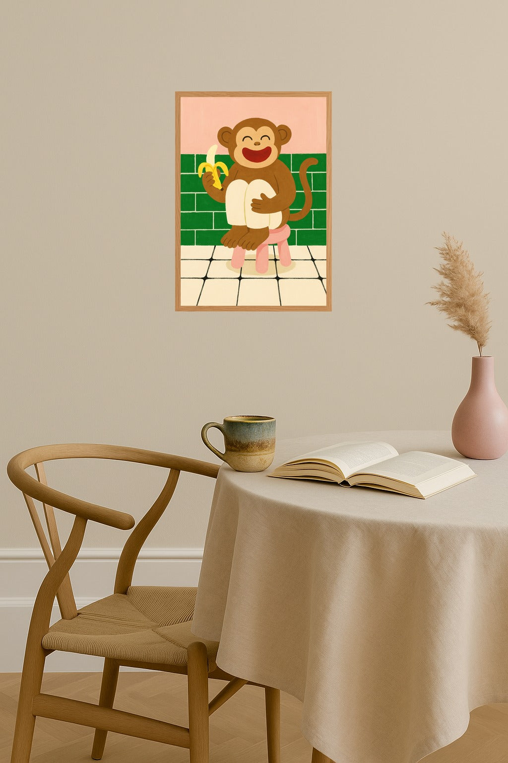 Poster mockup - Single poster in Nordic interior