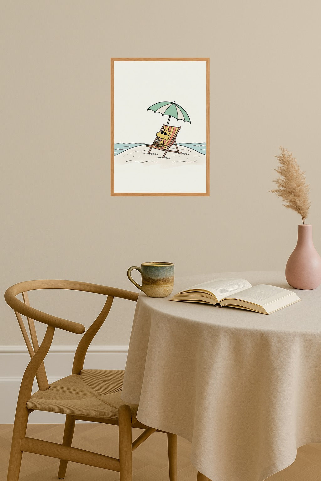 Poster mockup - Single poster in Nordic interior