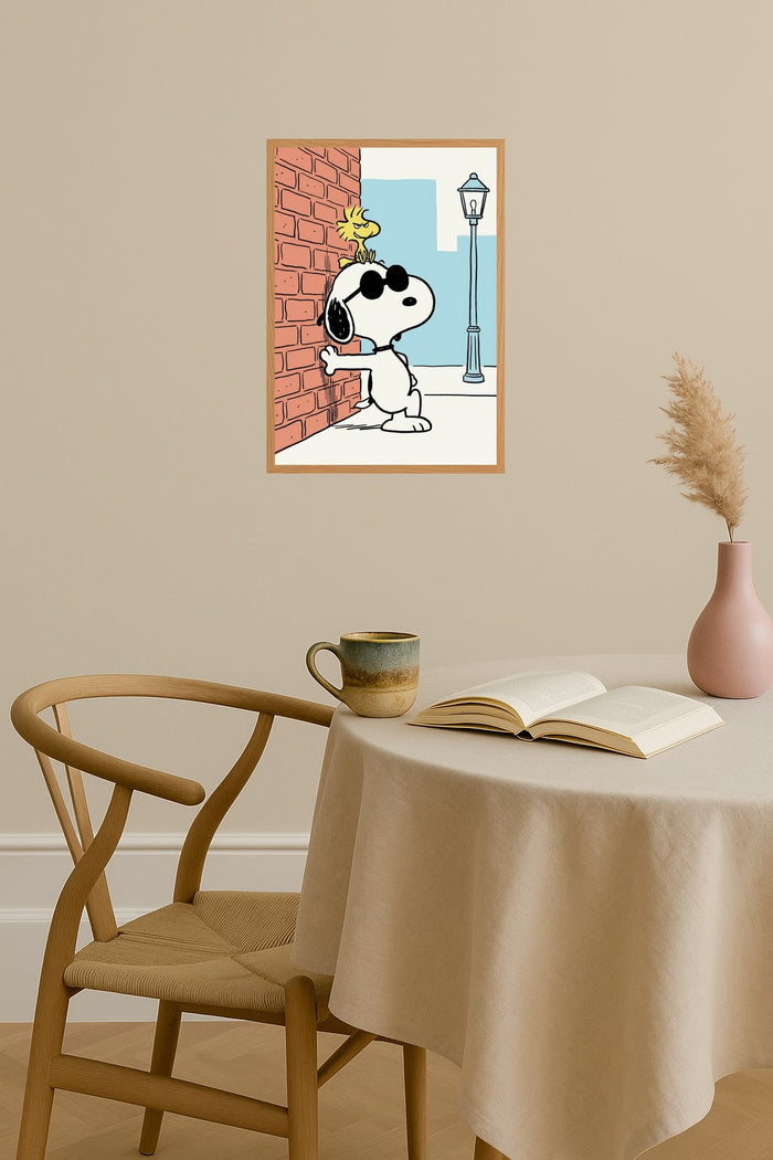 Poster mockup - Single poster in Nordic interior
