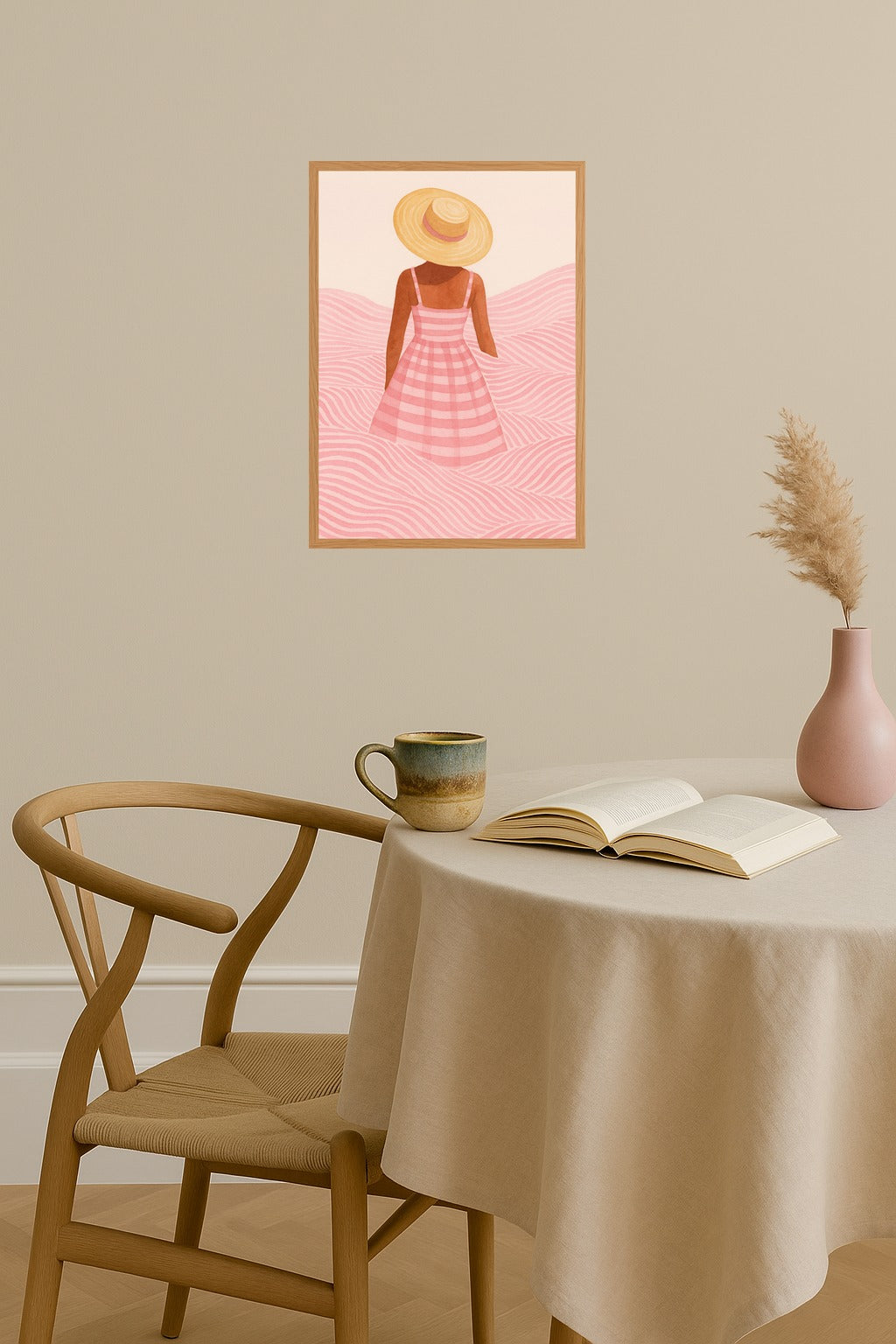 Poster mockup - Single poster in Nordic interior