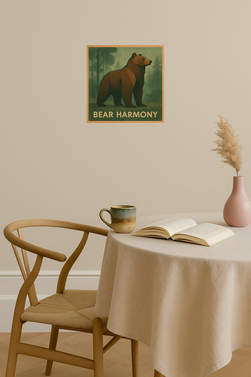 Poster mockup - Single poster in Nordic interior