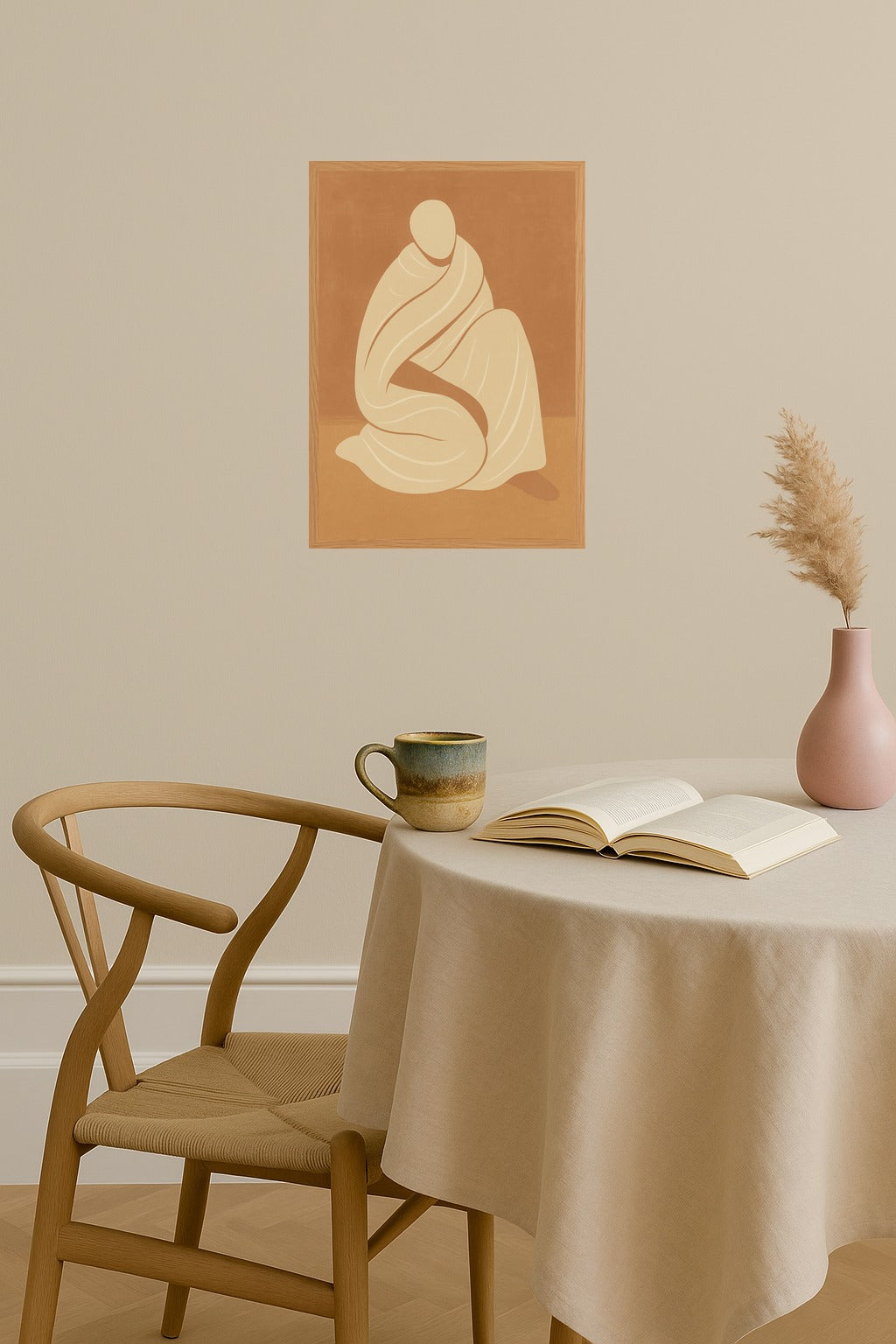 Poster mockup - Single poster in Nordic interior