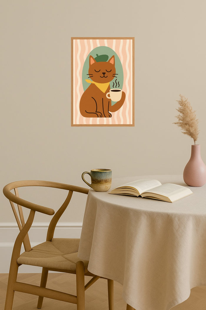 Poster mockup - Single poster in Nordic interior
