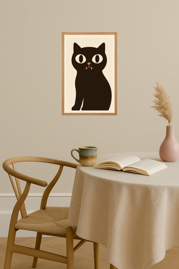 Poster mockup - Single poster in Nordic interior