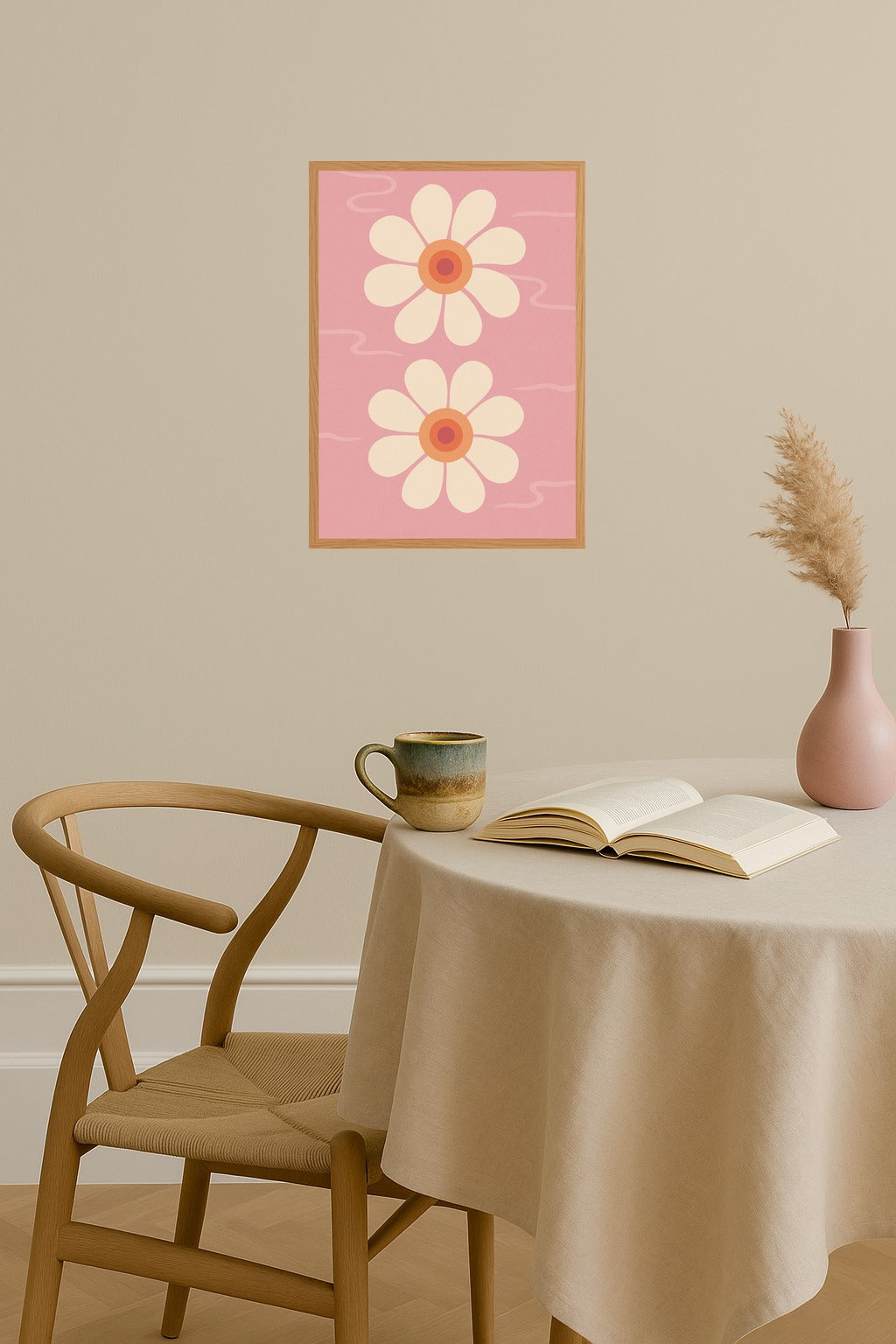 Poster mockup - Single poster in Nordic interior