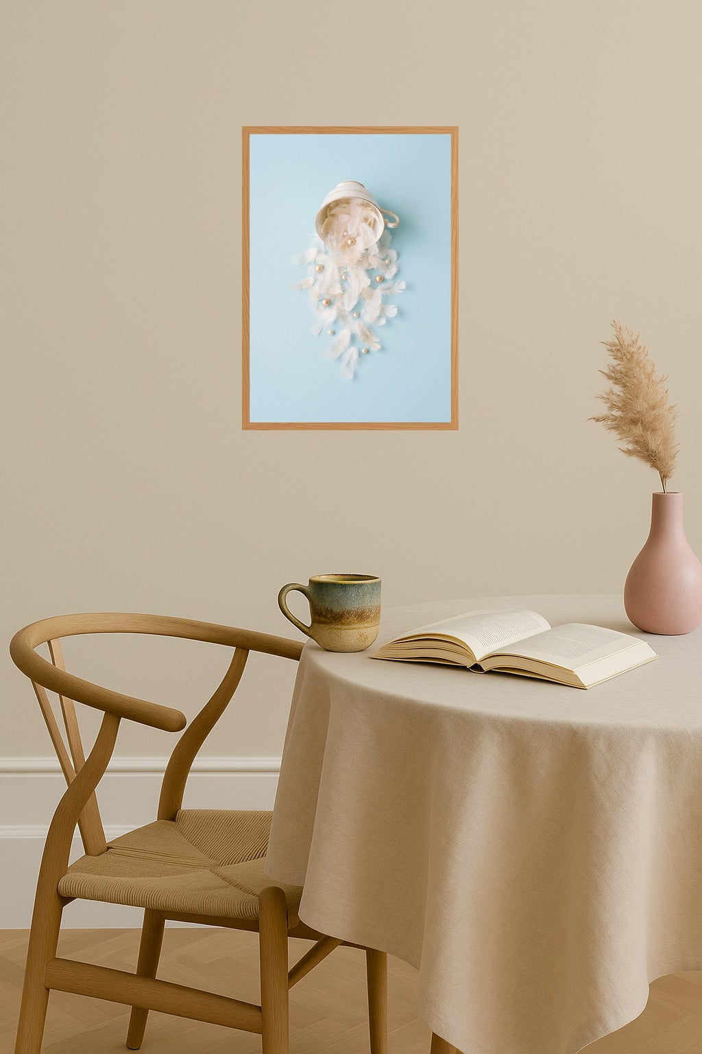 Poster mockup - Single poster in Nordic interior