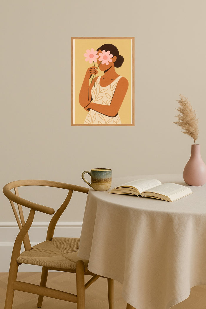 Poster mockup - Single poster in Nordic interior