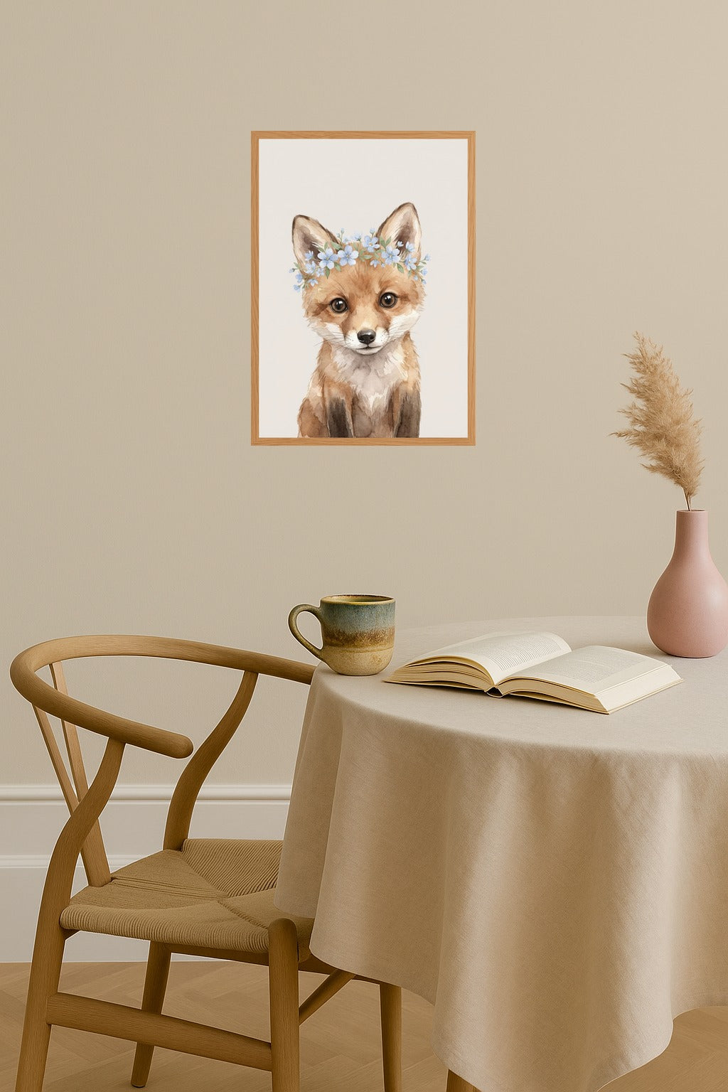 Poster mockup - Single poster in Nordic interior