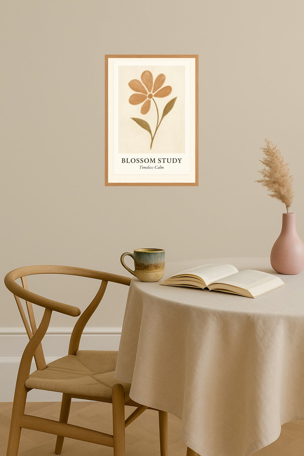 Poster mockup - Single poster in Nordic interior