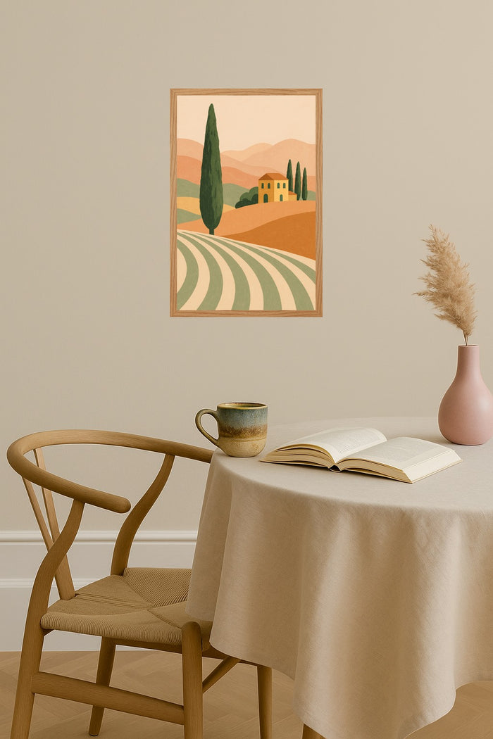 Poster mockup - Single poster in Nordic interior