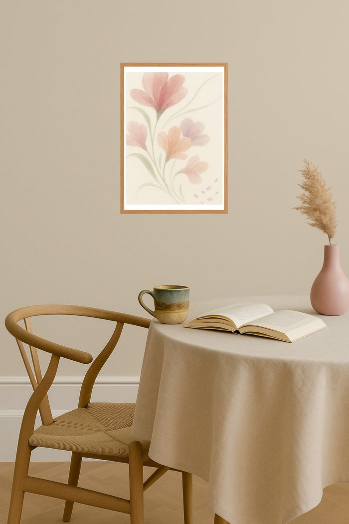 Poster mockup - Single poster in Nordic interior