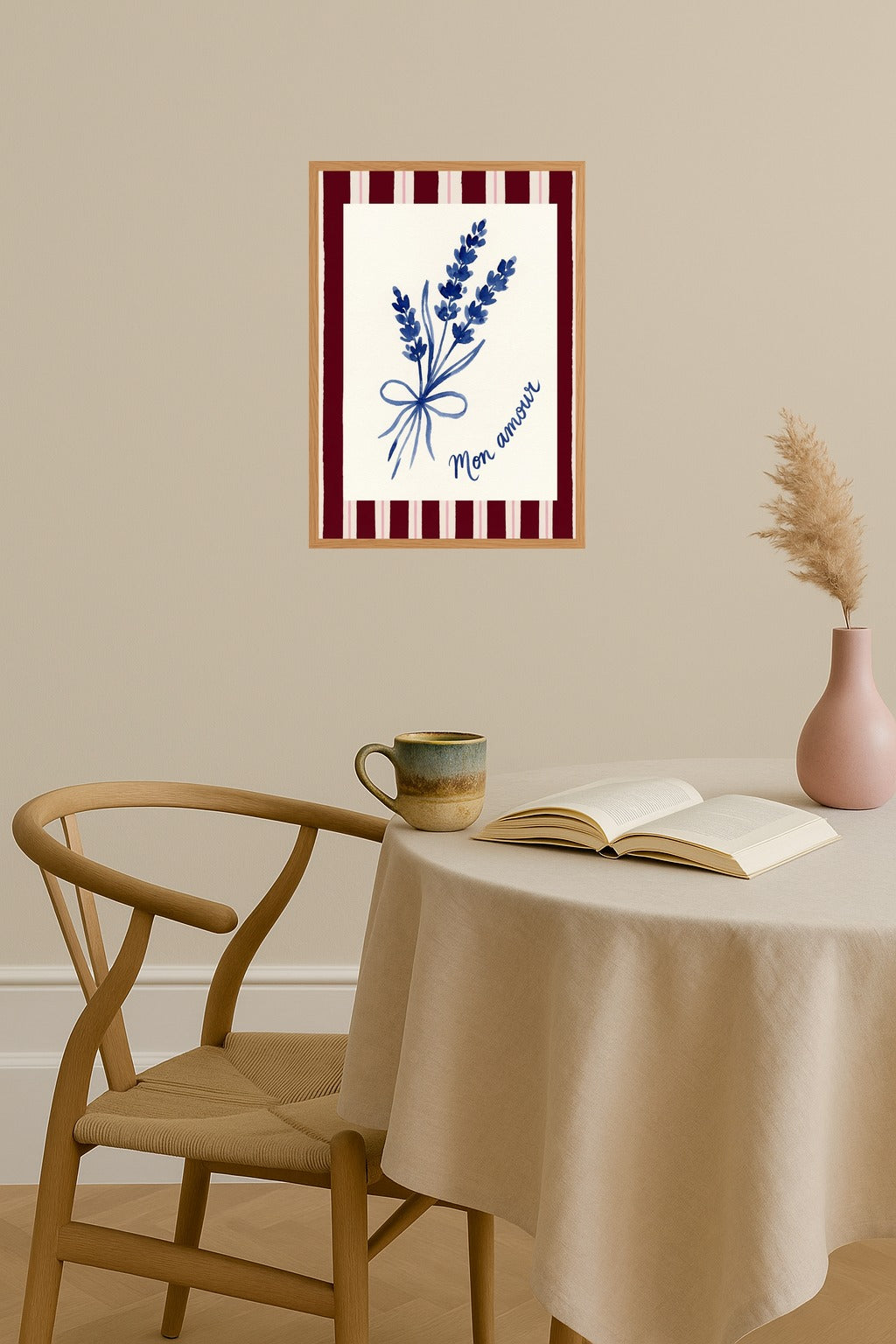 Poster mockup - Single poster in Nordic interior