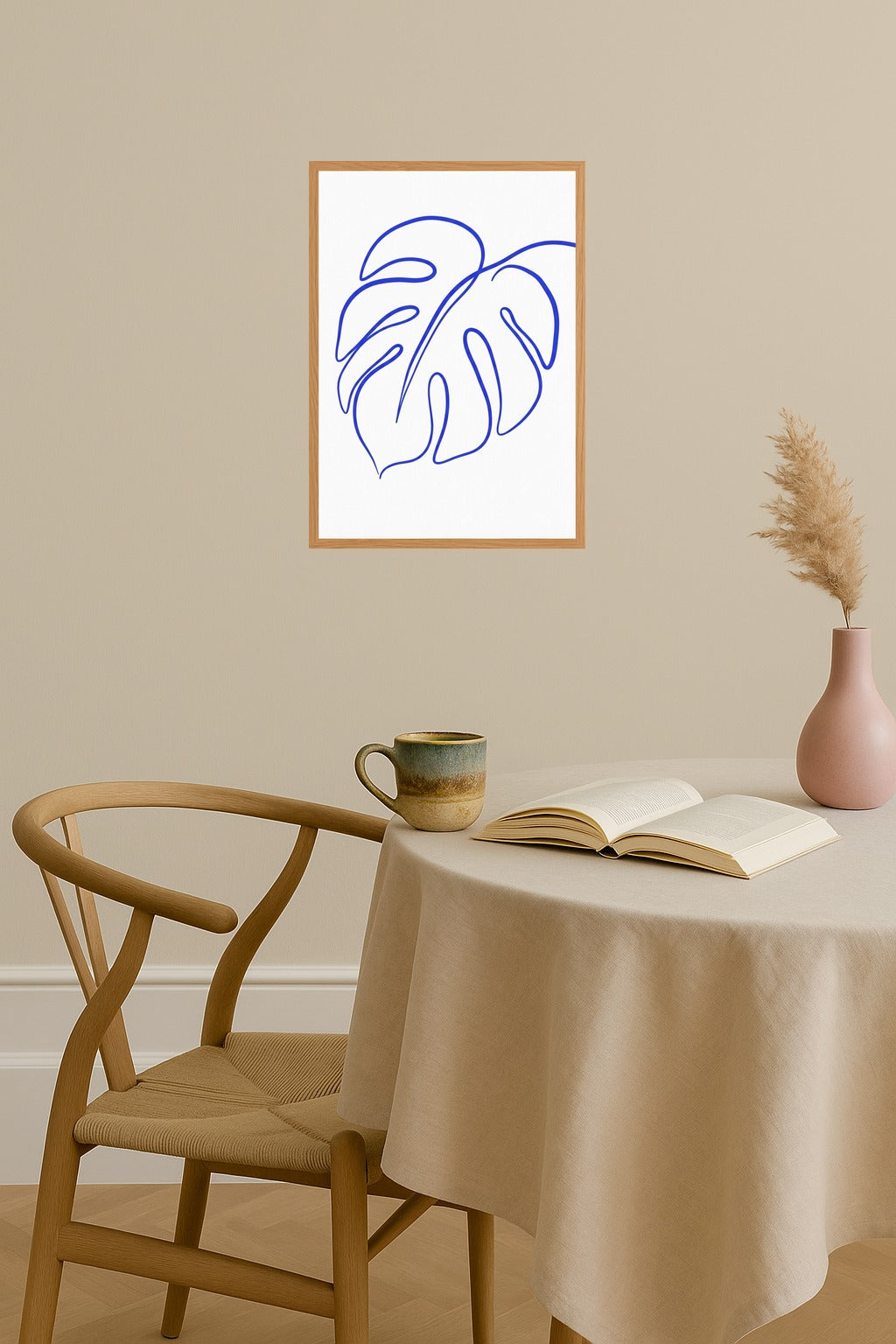 Poster mockup - Single poster in Nordic interior