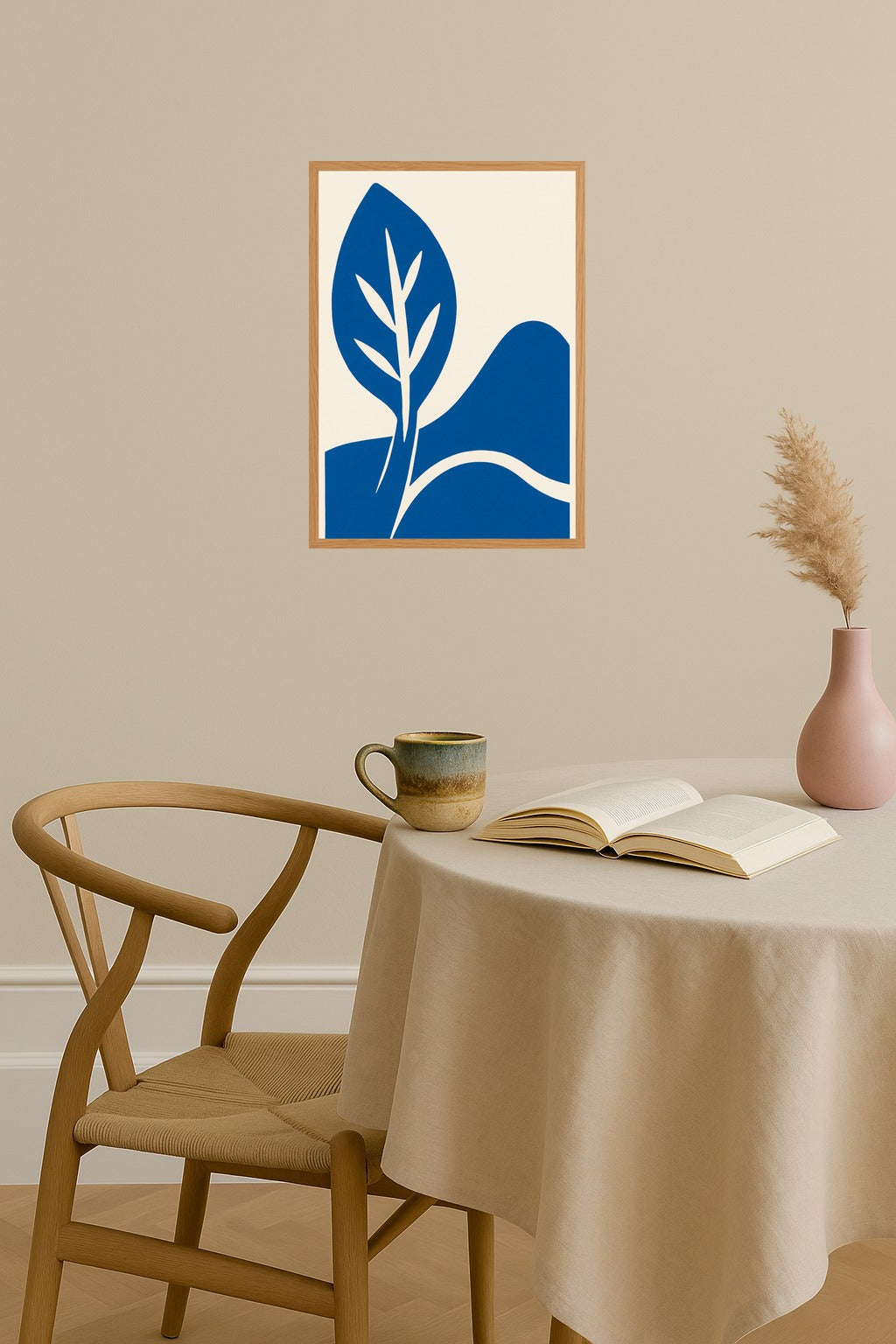 Poster mockup - Single poster in Nordic interior