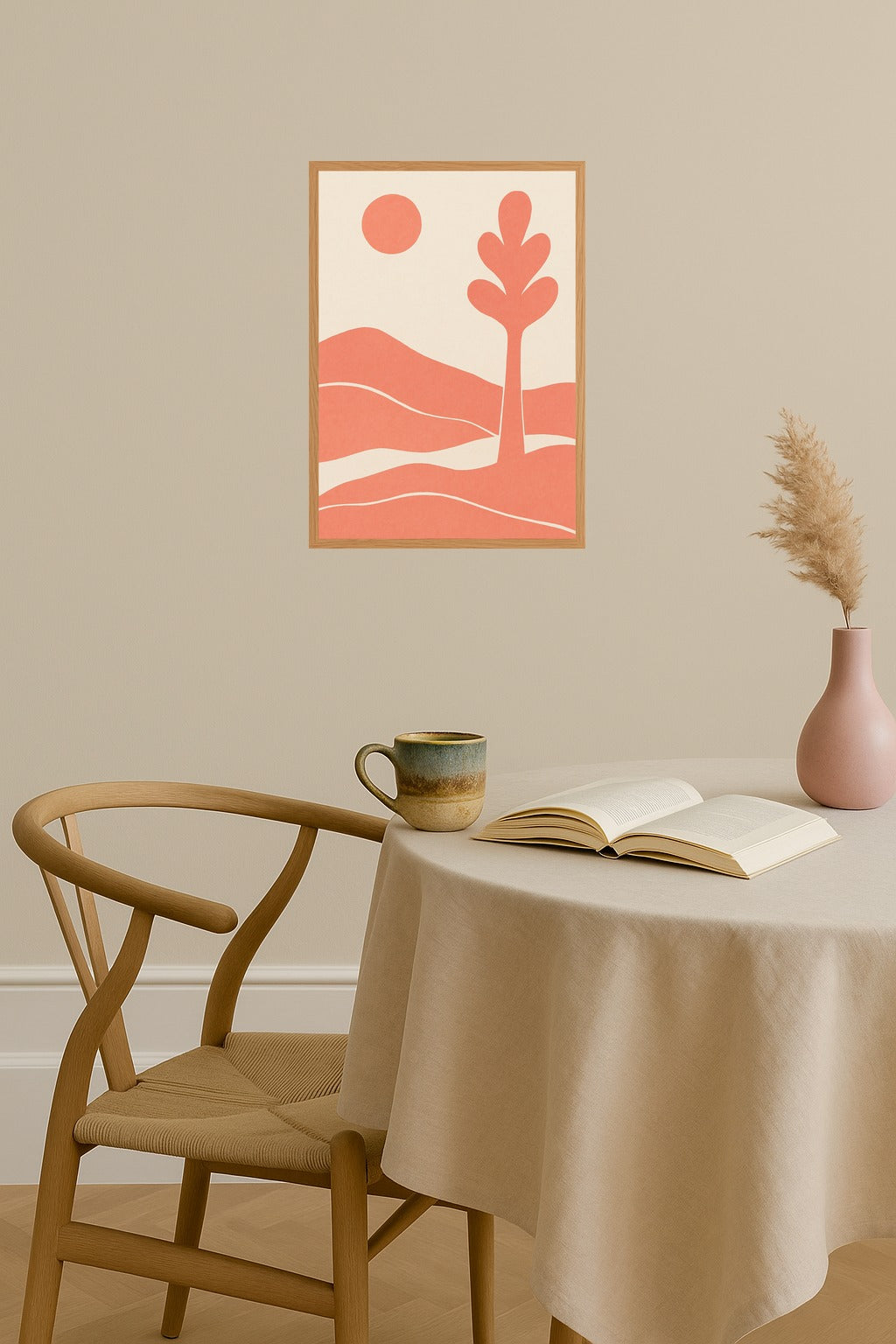 Poster mockup - Single poster in Nordic interior