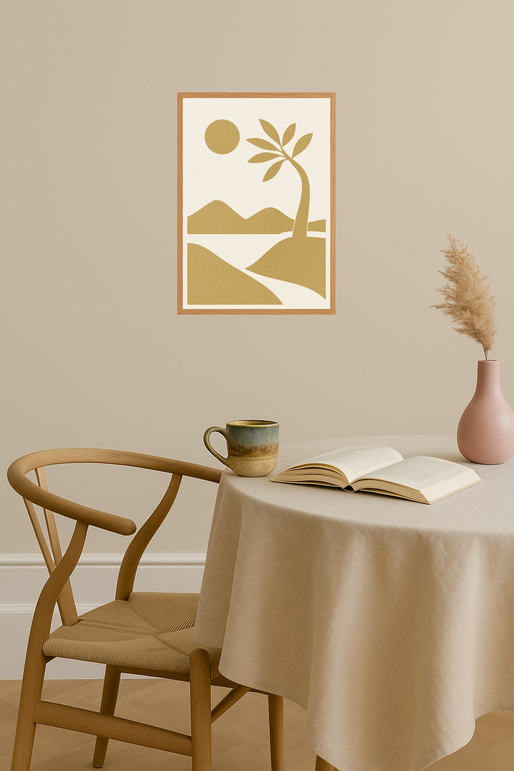 Poster mockup - Single poster in Nordic interior