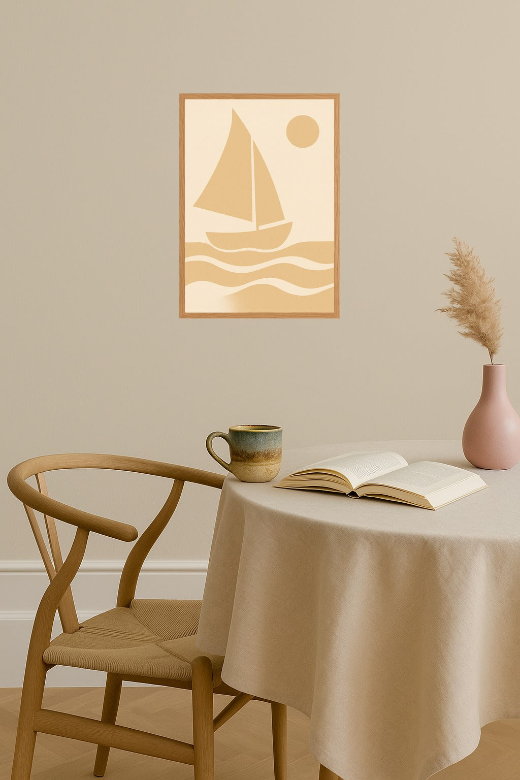 Poster mockup - Single poster in Nordic interior