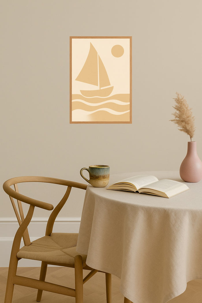 Poster mockup - Single poster in Nordic interior