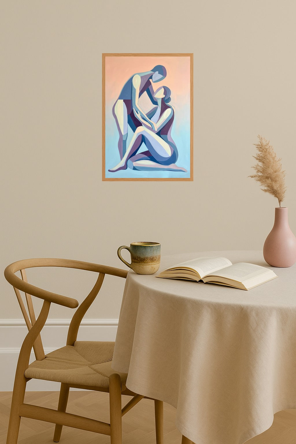 Poster mockup - Single poster in Nordic interior