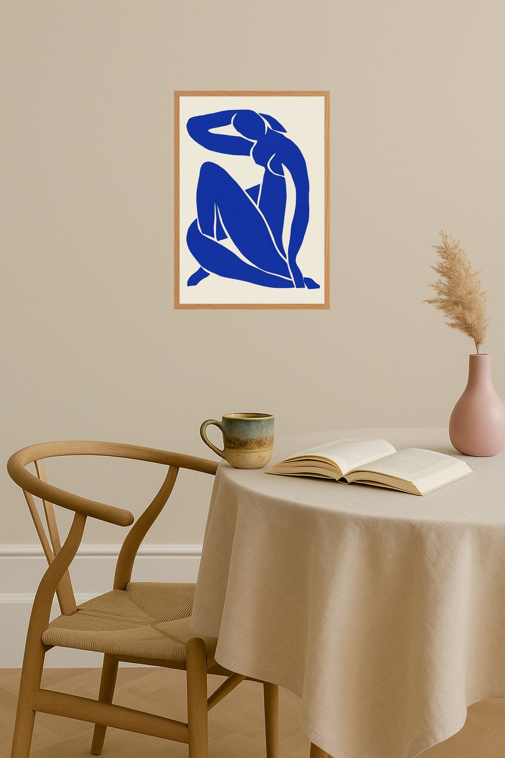 Poster mockup - Single poster in Nordic interior