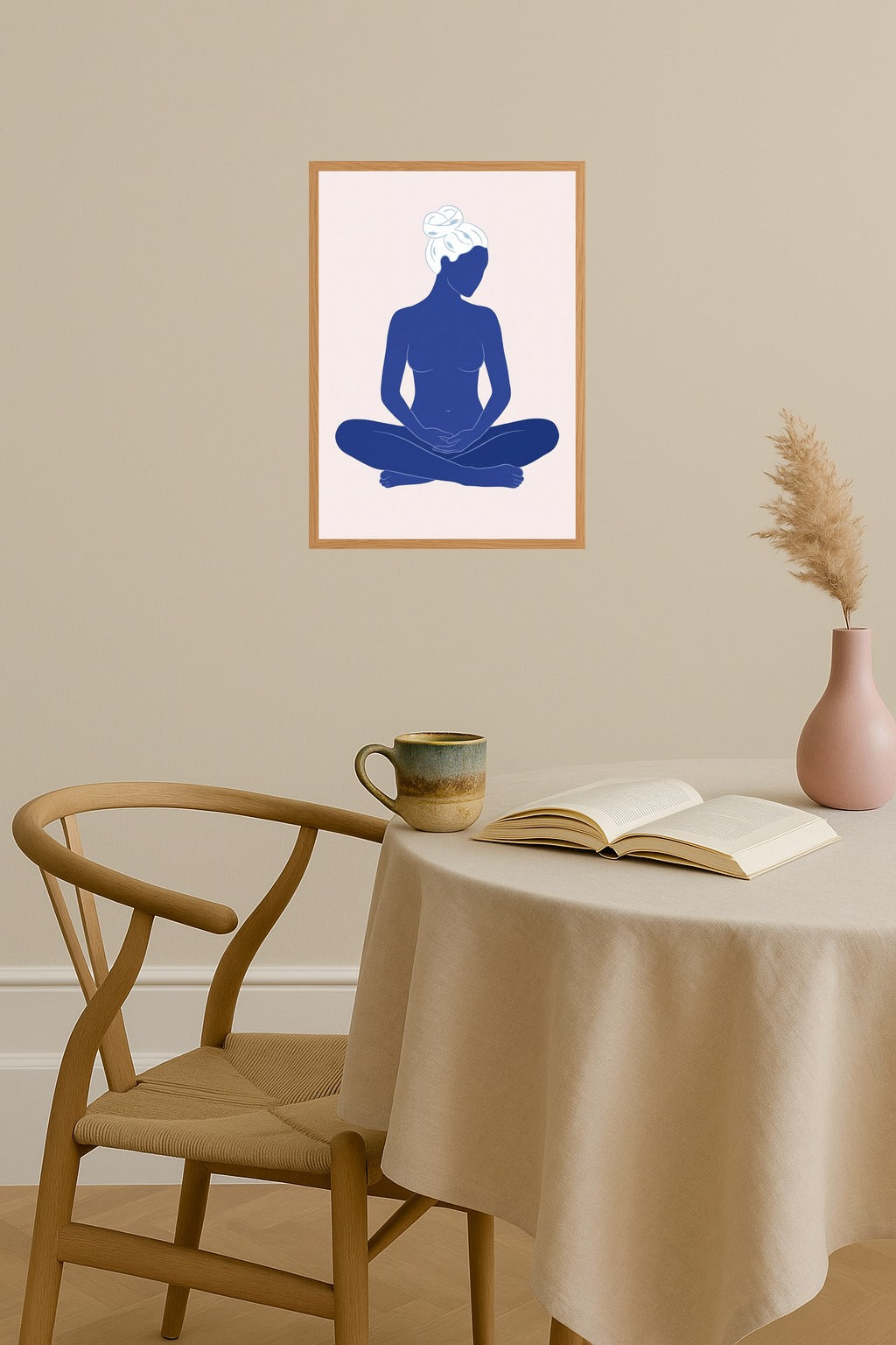 Poster mockup - Single poster in Nordic interior