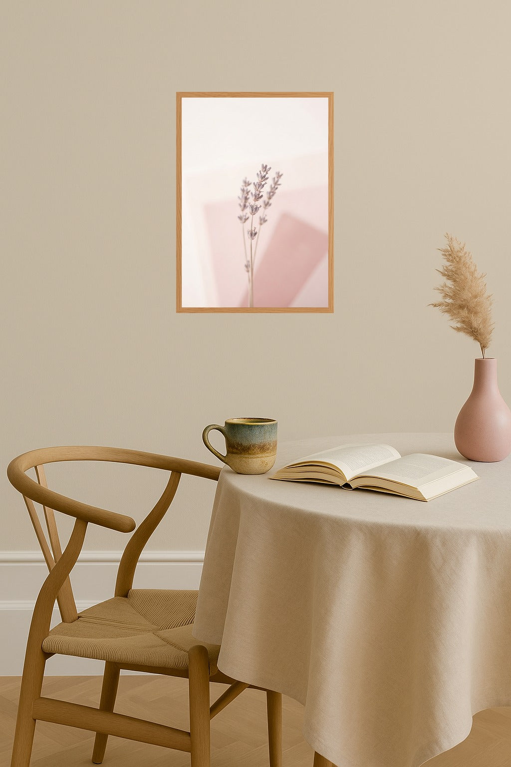 Poster mockup - Single poster in Nordic interior