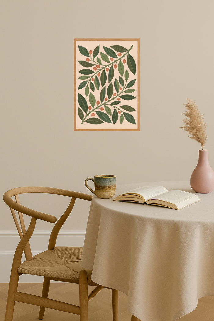 Poster mockup - Single poster in Nordic interior