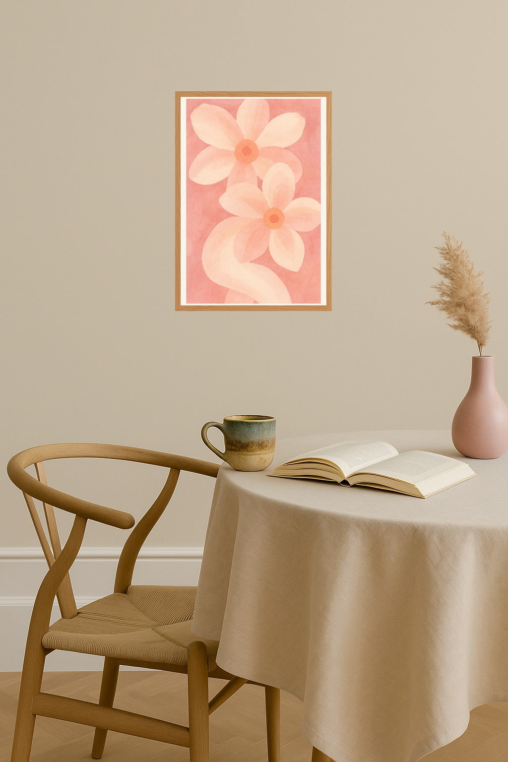 Poster mockup - Single poster in Nordic interior