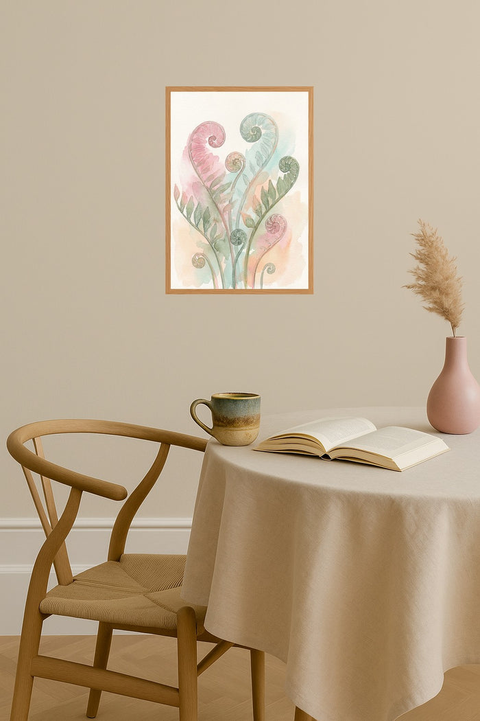 Poster mockup - Single poster in Nordic interior
