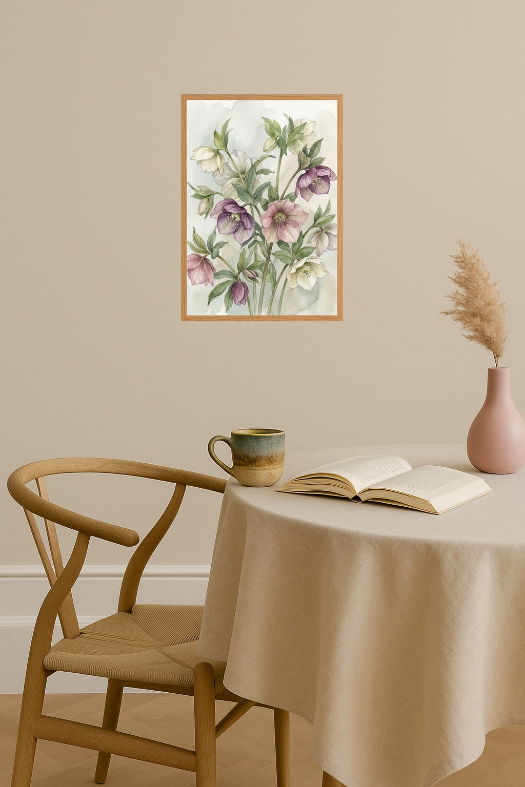 Poster mockup - Single poster in Nordic interior