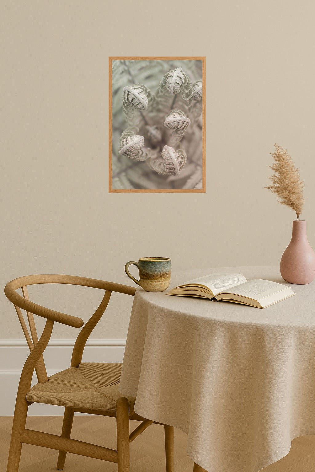 Poster mockup - Single poster in Nordic interior