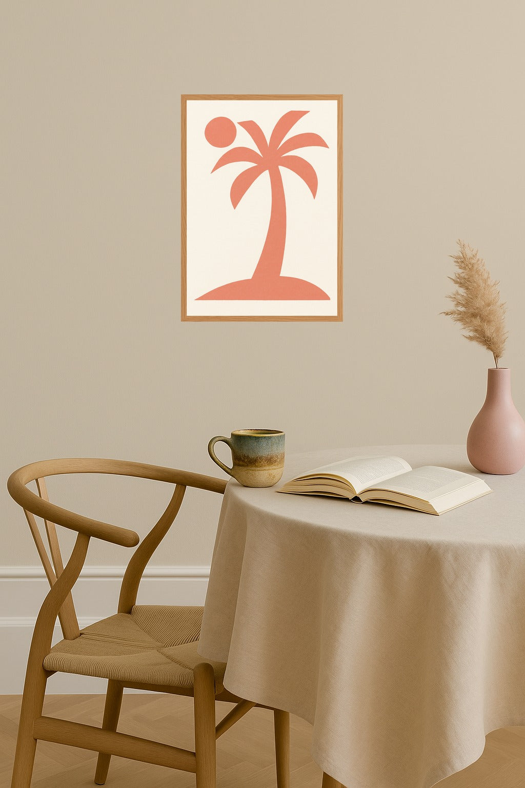 Poster mockup - Single poster in Nordic interior