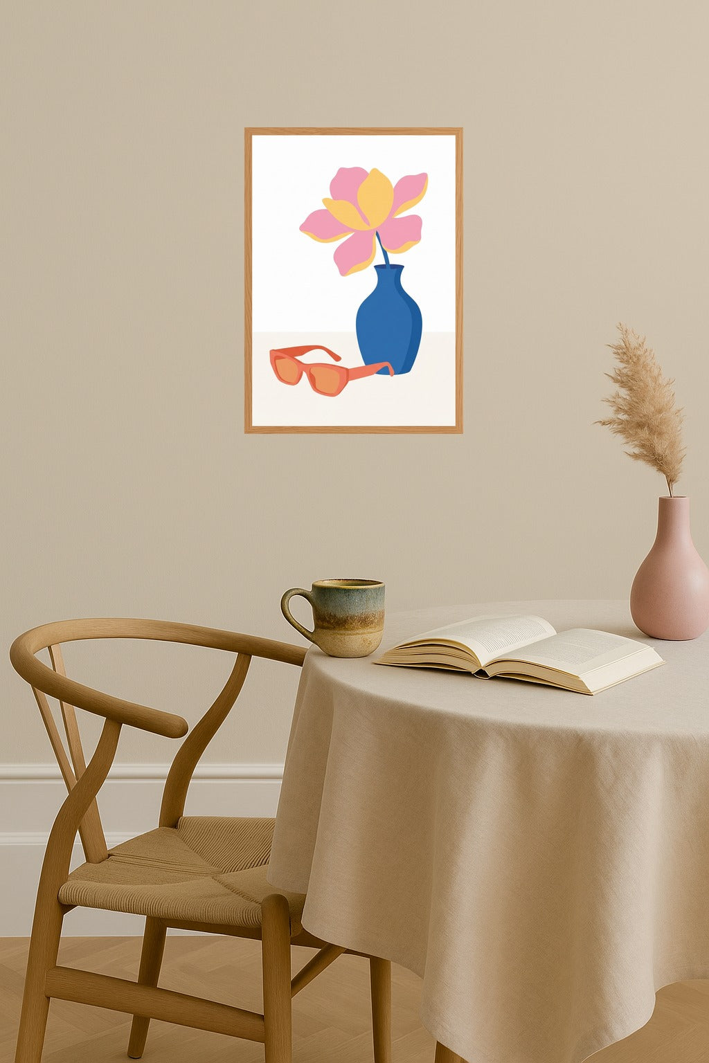 Poster mockup - Single poster in Nordic interior