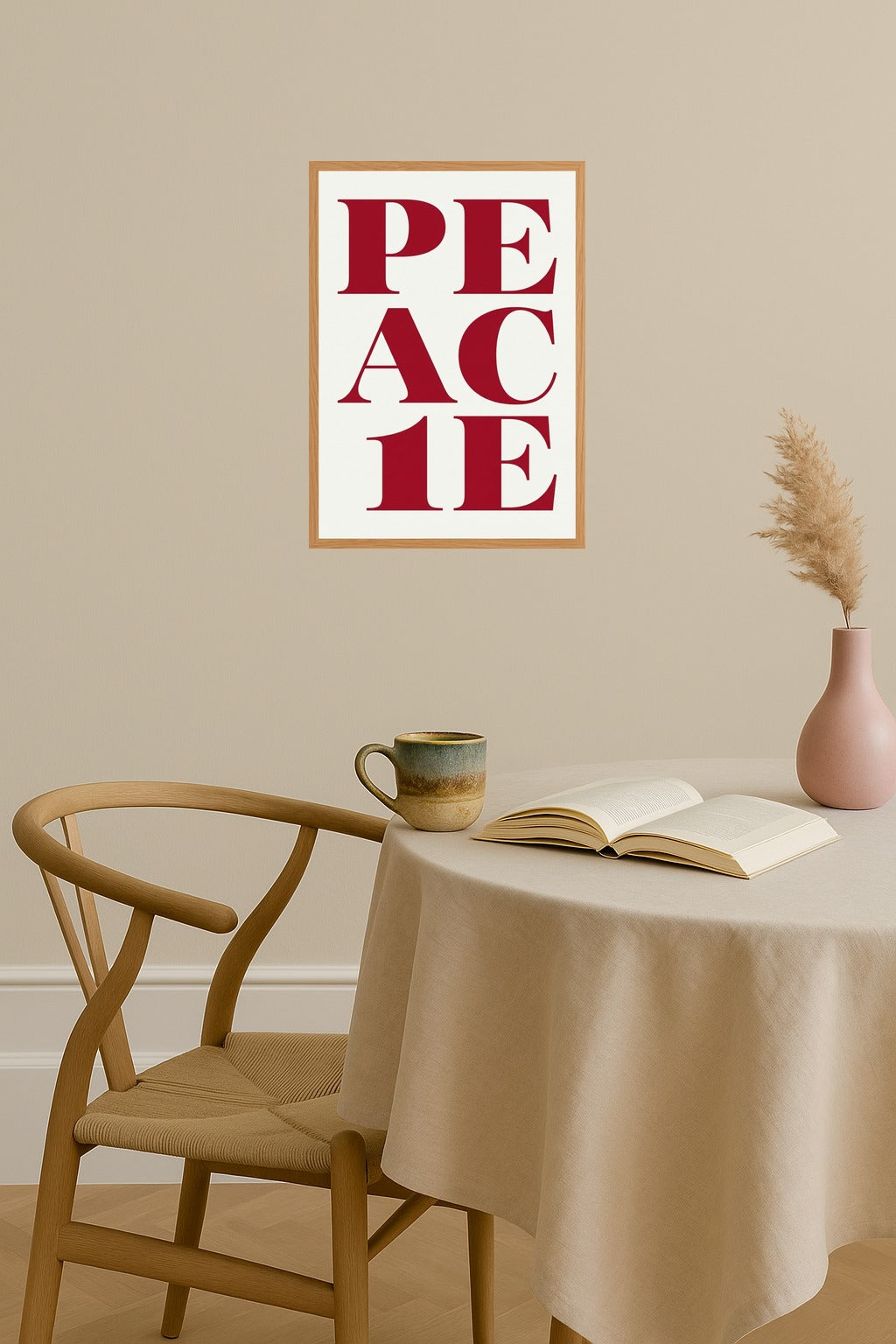 Poster mockup - Single poster in Nordic interior