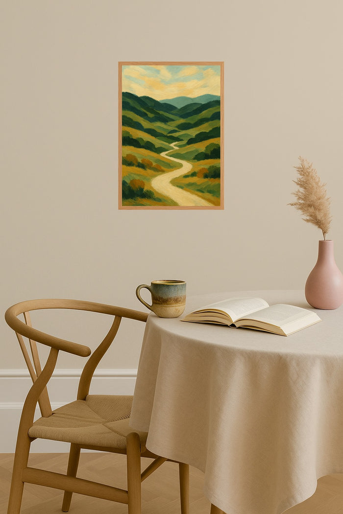 Poster mockup - Single poster in Nordic interior