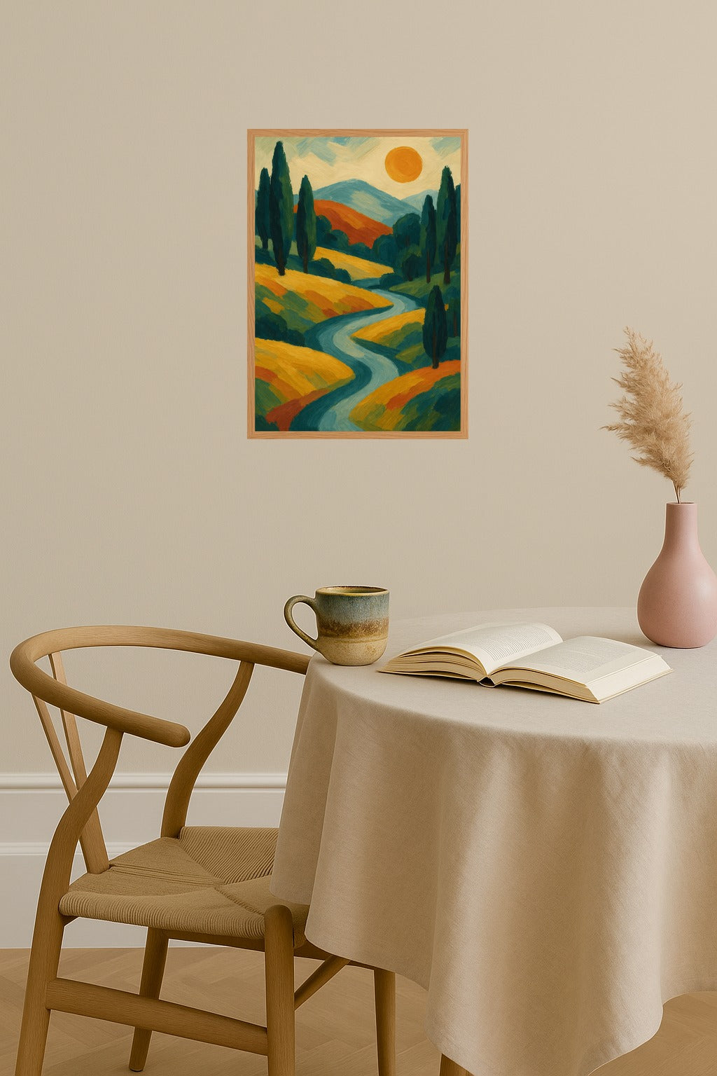 Poster mockup - Single poster in Nordic interior