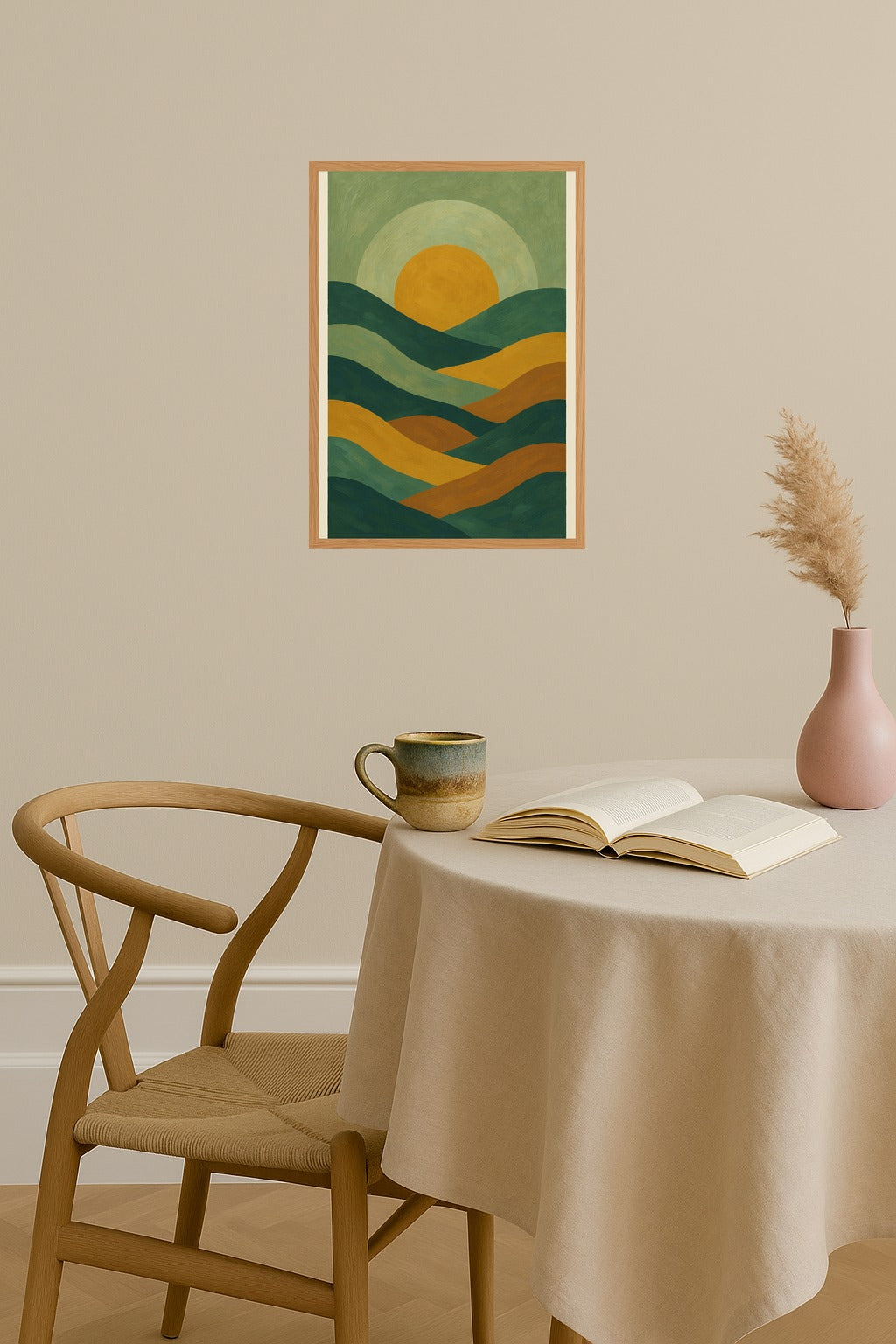 Poster mockup - Single poster in Nordic interior