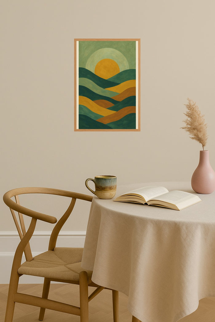 Poster mockup - Single poster in Nordic interior