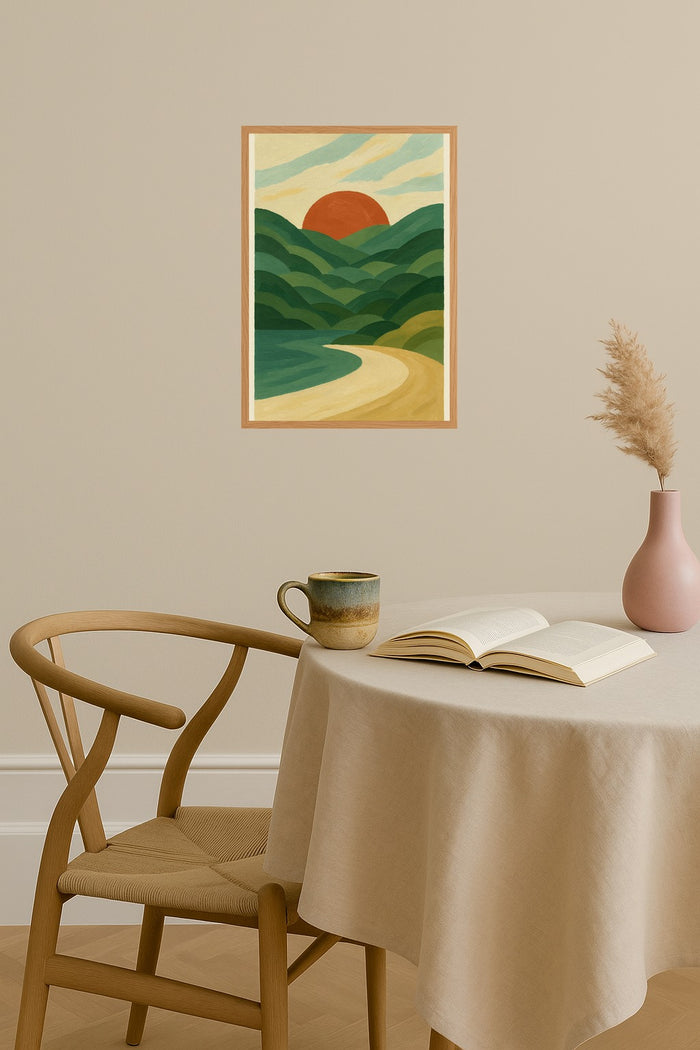Poster mockup - Single poster in Nordic interior