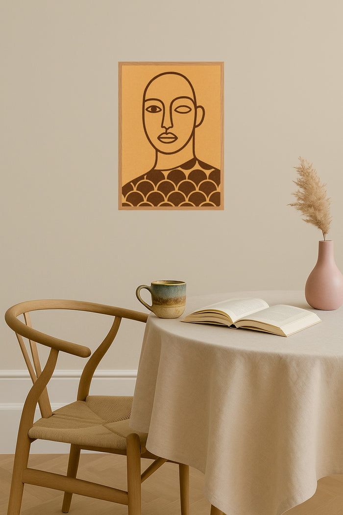 Poster mockup - Single poster in Nordic interior