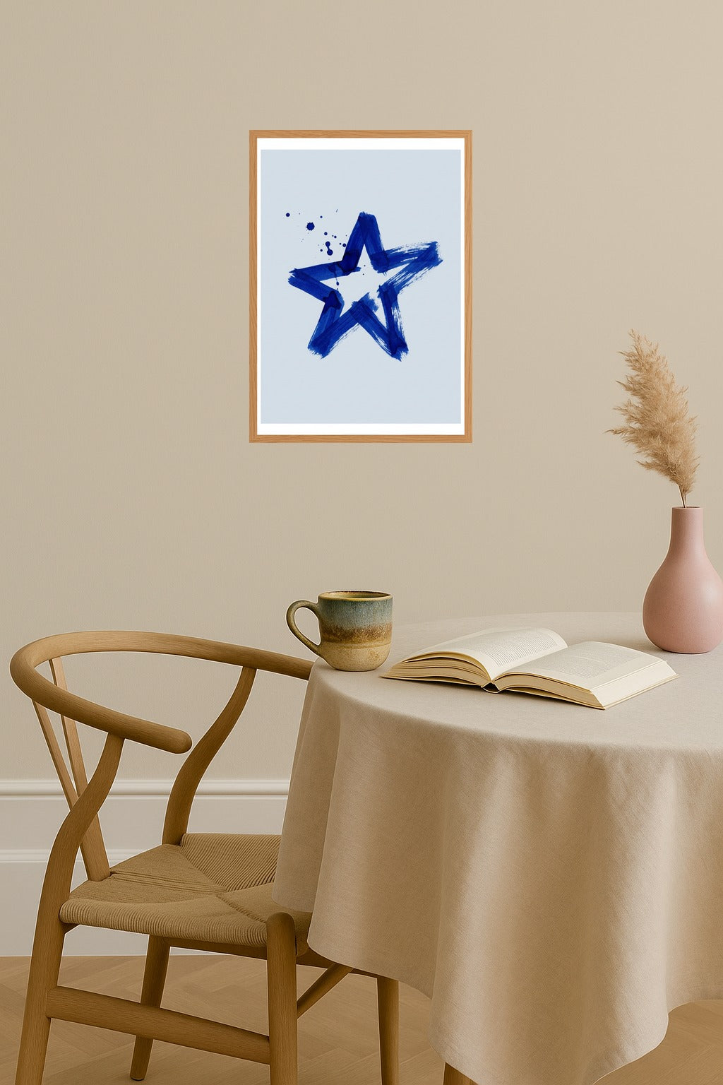 Poster mockup - Single poster in Nordic interior