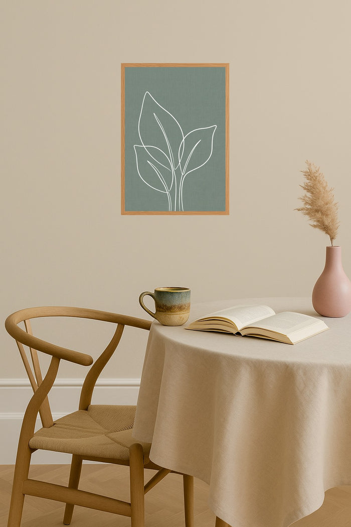 Poster mockup - Single poster in Nordic interior