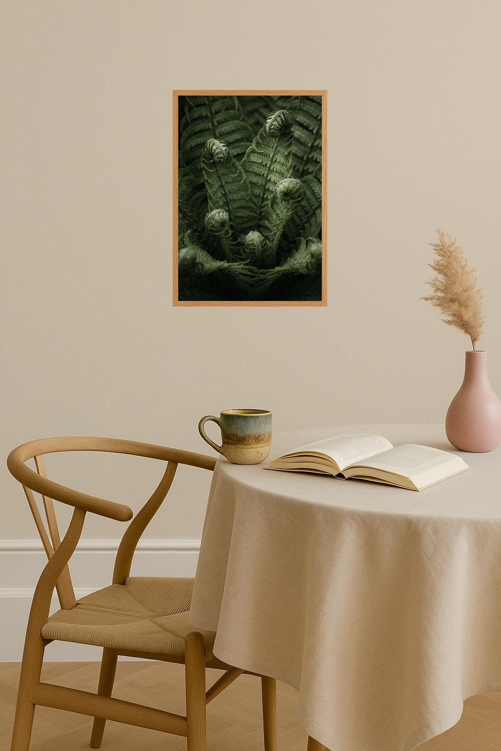 Poster mockup - Single poster in Nordic interior